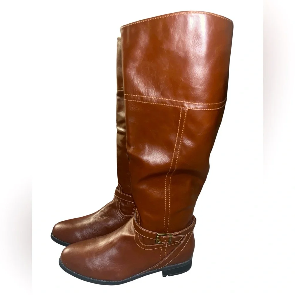 TOETOS Women’s Circo Brown Knee High Riding Boots